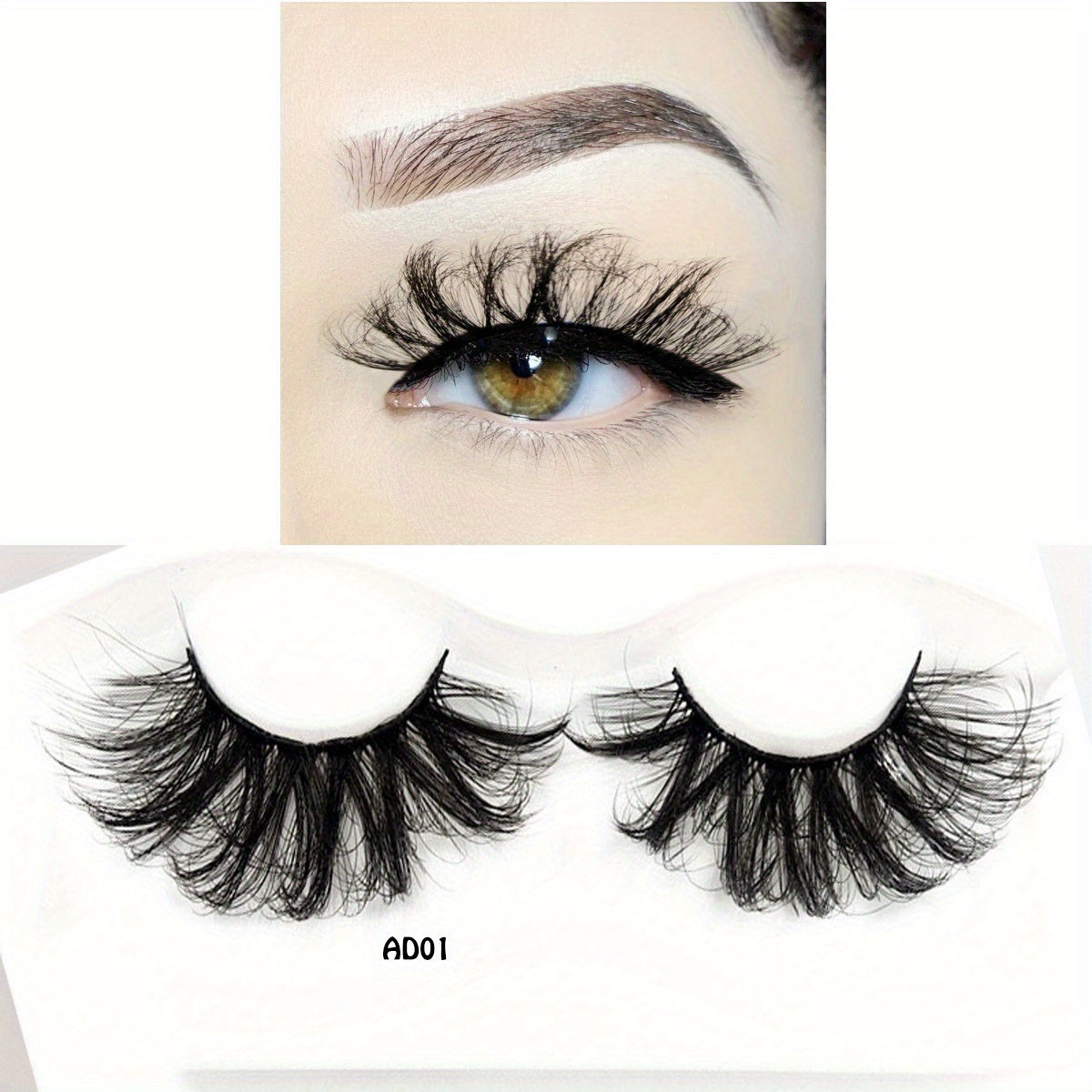 Dramatic 25mm Mink Lashes for Natural Look
