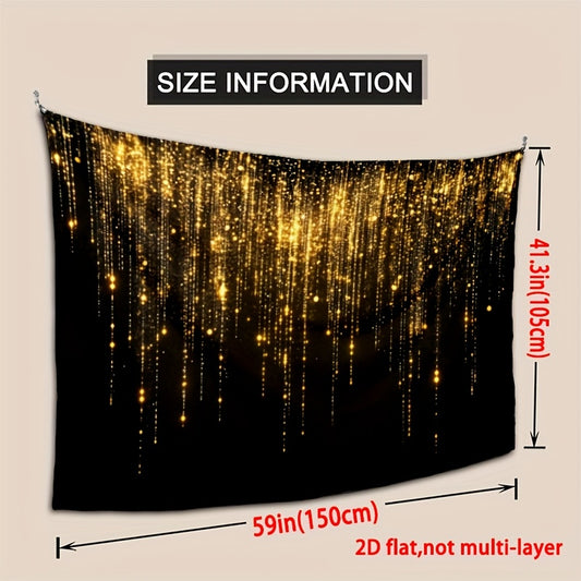 Golden Sparkle Photography Backdrop for Roaring 20s & Masquerade