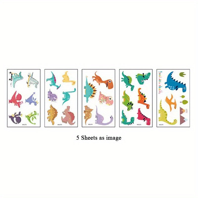 Realistic Dinosaur Tattoo Stickers - Semi Permanent Waterproof