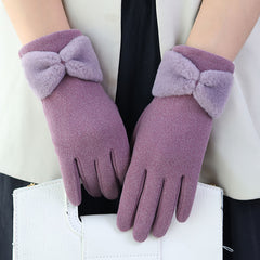 Women's Winter Fleece Warm Windproof Gloves