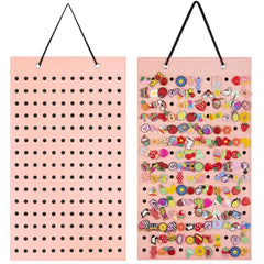 Shoe Charm Organizer with 180 Holes Wall Mounted Display Holder