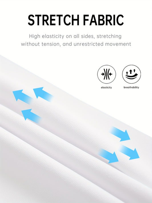 Men's 4pcs Solid Compression Leggings for Outdoor Running