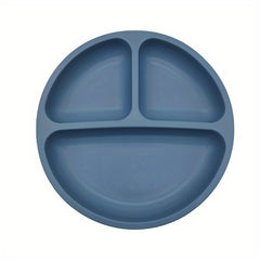 Silicone Baby & Toddler Plate with Suction Cup - Microwave & Dishwasher Safe