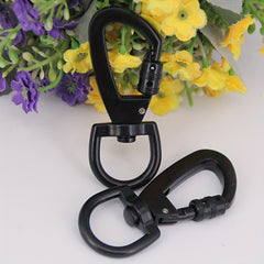 D Type Buckle Carabiner Swivel Ring Auto Locking