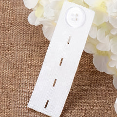 2pc Waist Extension Buckle Pants Adjustable Waist Button Retractable