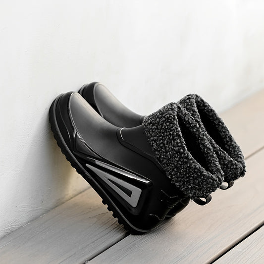 Men's Waterproof Rain Boots Wear Resistant Comfy Non Slip Shoes for Outdoor
