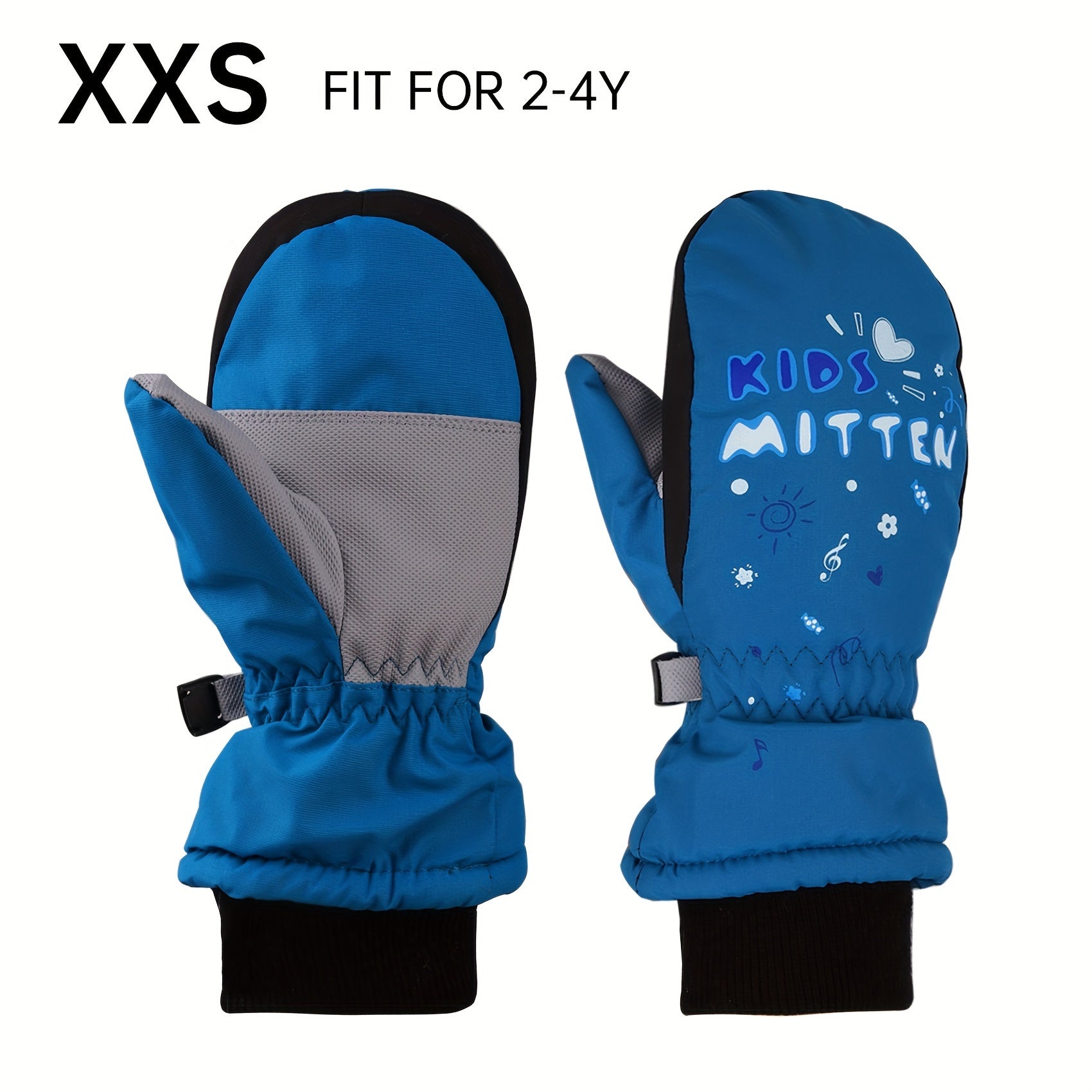 Kids Winter Skiing Snow Gloves Cold Weather Windproof Mittens
