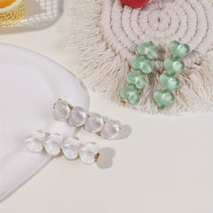 4pcs Heart Shape Hair Clip Barrette For Women