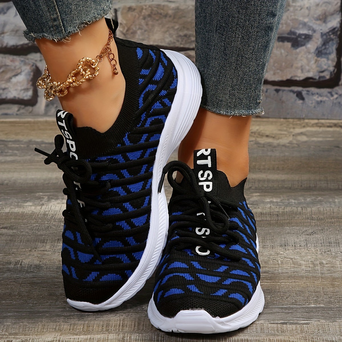 Women's Mesh Shockproof Sports Shoes Lightweight Walking Shoes