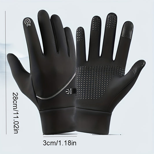 Winter Warm Gloves Men Women Wind Waterproof Non-slip Touch Screen Thermal Sport