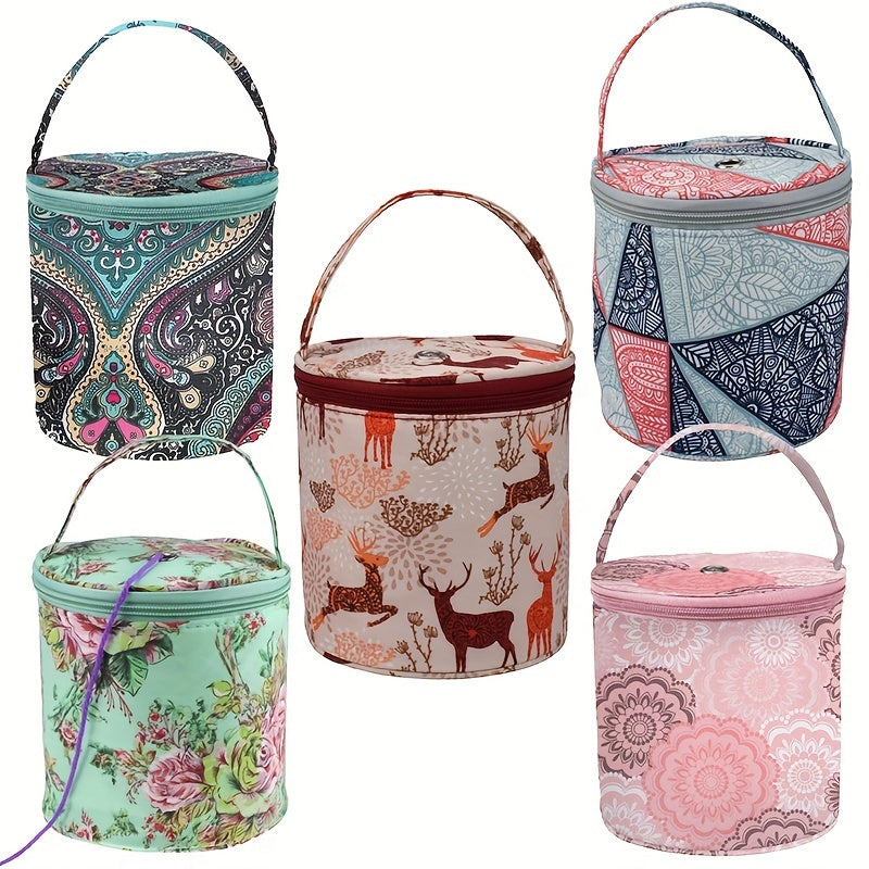 Large Capacity Knitting Bag Crochet Storage Tote Yarn Storage Bag