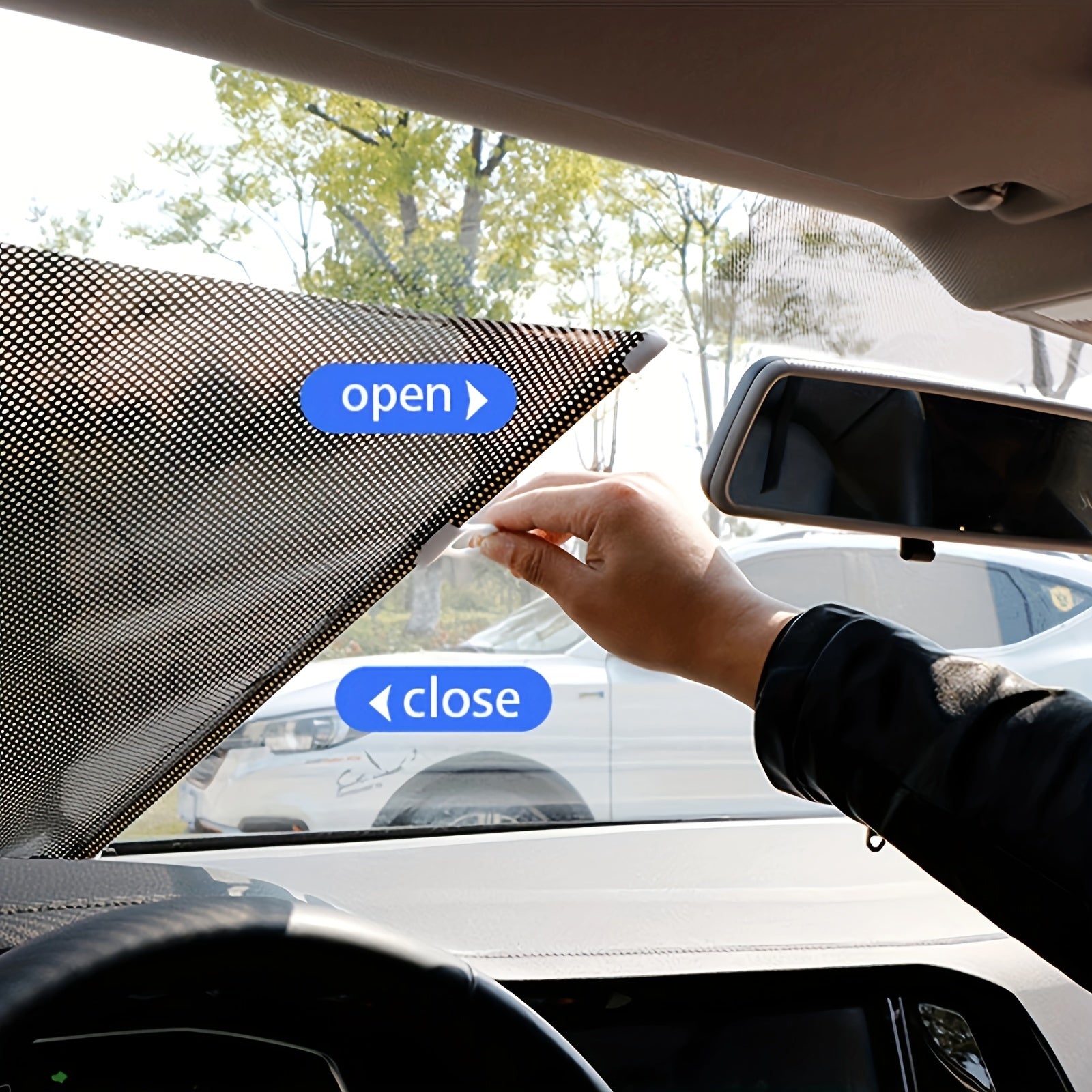 Universal Roller Blinds Suction Cup Sunshade Blackout Curtain