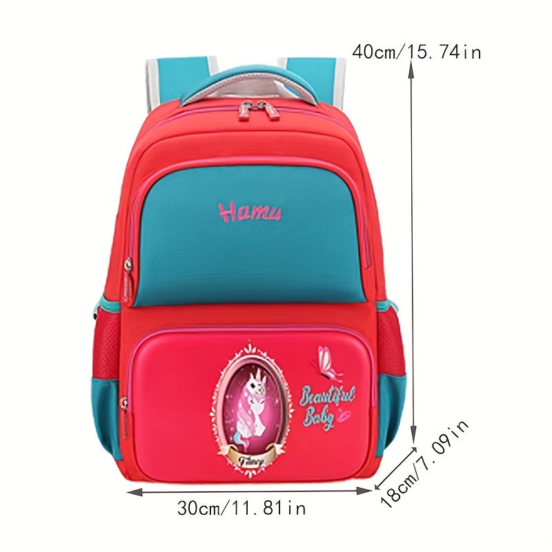 Princess Backpack for Students Aged 3-12, Waterproof and Breathable