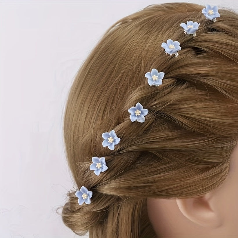 10pcs Flower Hair Clips for Baby Girls - Perfect for Parties & Holidays