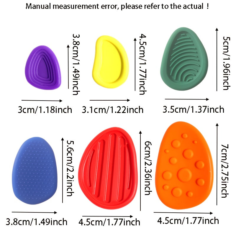 6pcs Silicone Squeeze Toy Set for Festive Parties