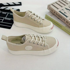 Women's Canvas Platform Slip On Shoes
