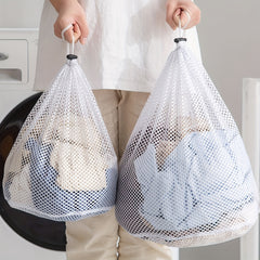 Mesh Protective Bag for Delicates Laundry, Drawstring Wash Bag