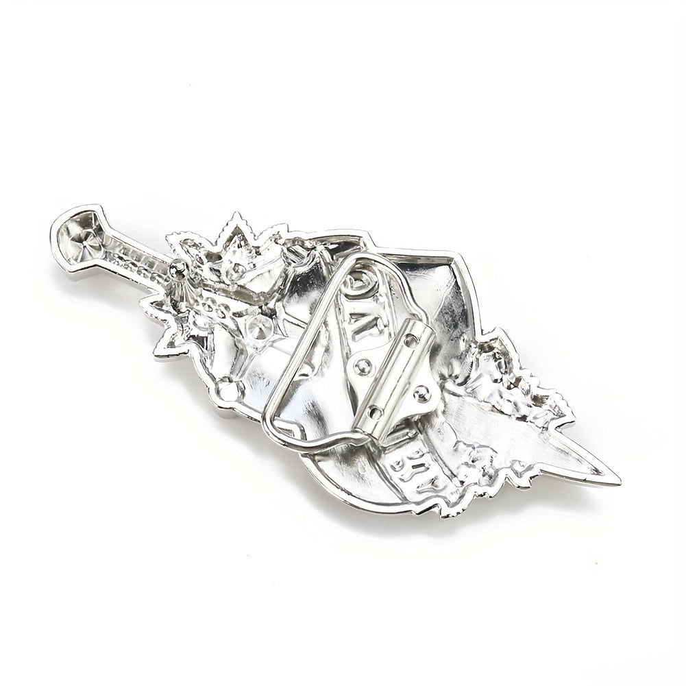 Red Heart Metal Buckle Dagger Sword Love Stab Y2K Belt