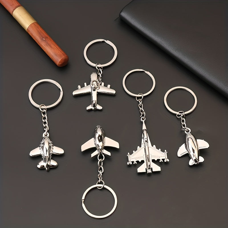Creative Airplane Keychain for Men Backpack Car Pendant