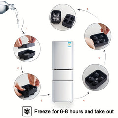 Skull Ice Ball Mold Silicone Flexible Ice Cube Trays