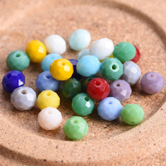 35pcs Crystal Rondelle Beads for Jewelry Making