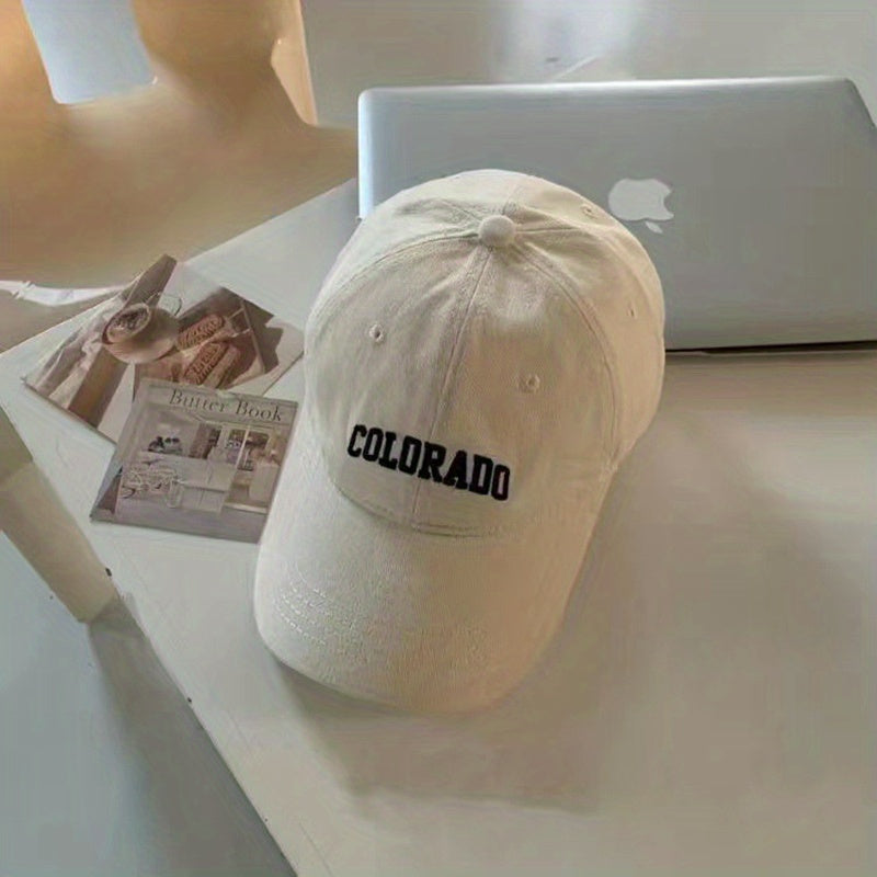 Wool Embroidery Alphabet Baseball Cap - American Retro Cap