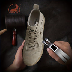 Men's Lace up Boots Sneakers Casual Walking Shoes High Top Comfortable