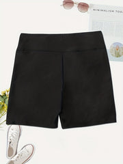Butterfly Print High Waist Biker Shorts
