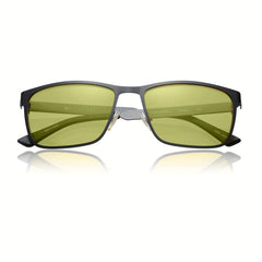 OUWEN Night Vision Glasses For Driving Anti Glare Yellow Lenses Men