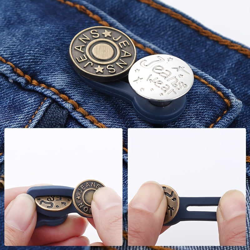 Adjustable Elastic Detachable Jeans Nail Extension Button
