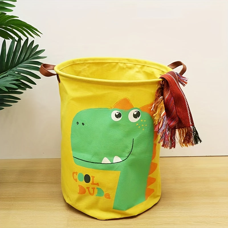 Cartoon Folding Storage Basket Clothes Washing Waterproof Bin