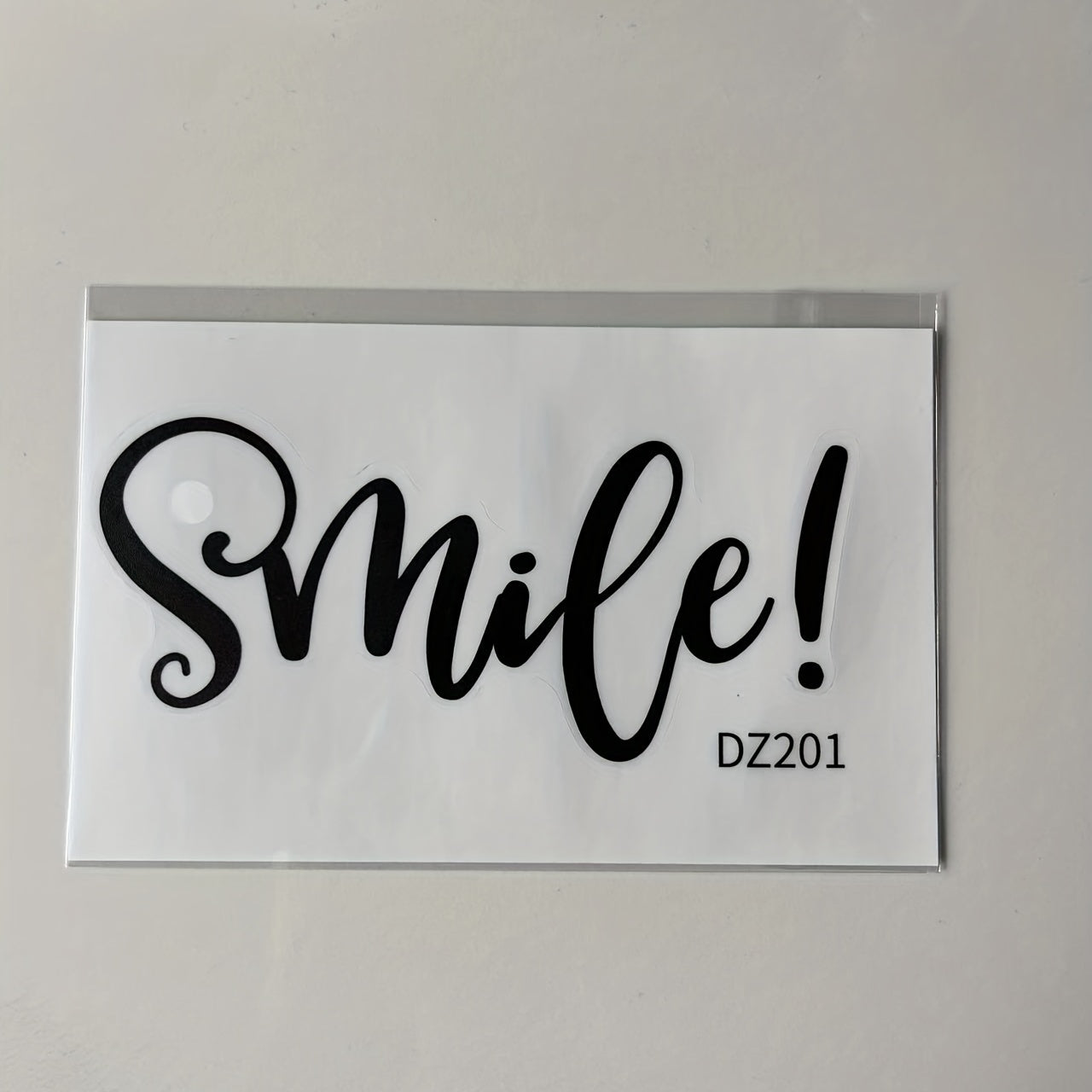 English Smile Inspirational Wall Sticker for Bedroom and Living Room
