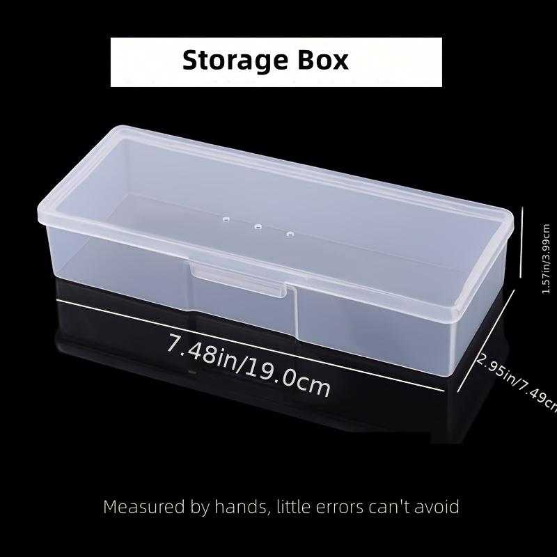 Transparent Storage Box for Nail Tools and Cosmetics