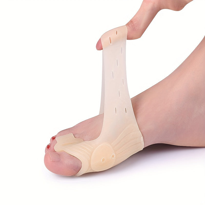 2Pairs Gel Insoles Toe Separator Hallux Valgus Foot Protector Bunion Adjuster