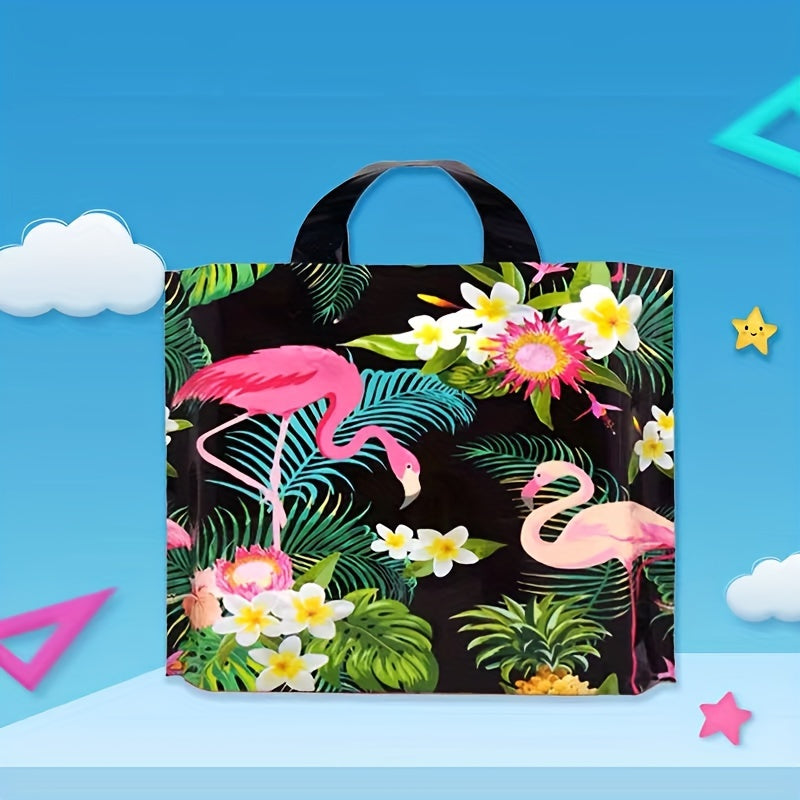 10pcs Flamingo Christmas Gift Bag Hand Packaging Bag Commercial