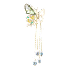 Butterfly Hair Clip Tassel Beaded Small Claw Clip For Women Girls
