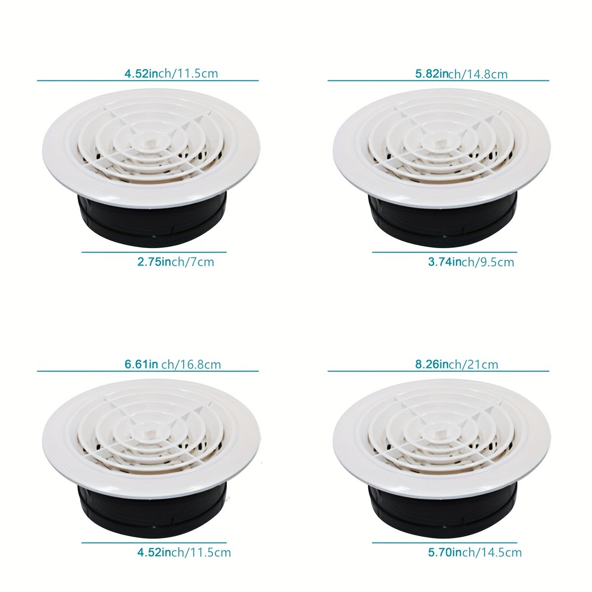 Adjustable Exhaust Ventilation Grille 75-150mm