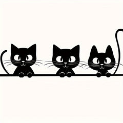 Kitten Auto Sticker PVC Decals for Motorcycles Laptops Tablets Phones