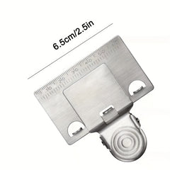 Stainless Steel Corner Measuring Tool Tape - Double Scale Tape Clip