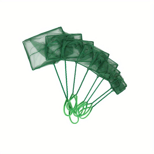 Set of 4 Small Mesh Fish Nets 3 4 5 6 with Plastic Handle