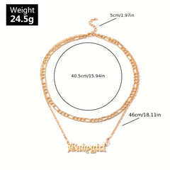 'Babygirl' Charm Necklace Pendant Stainless Steel Collar Gift Girls