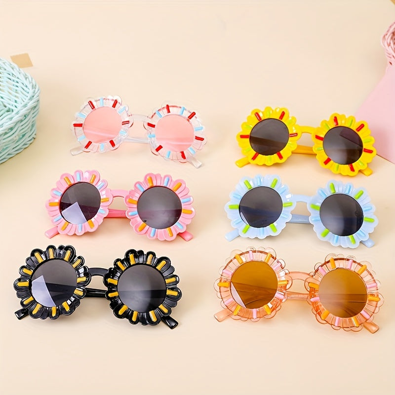Kids Flower Sunglasses UV Protection For Party