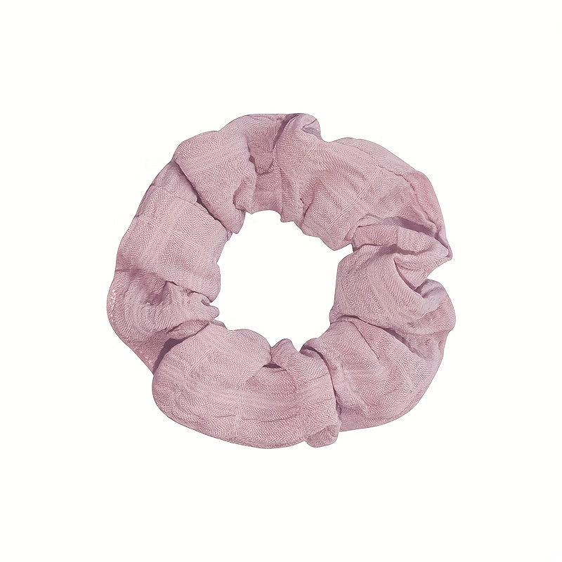10 Pink Elastic Hair Ties All-match Hair Rope for Women Girls