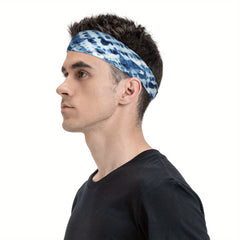 Men's Tie Dye Headband Polyester & Spandex Blend Adjustable Fit