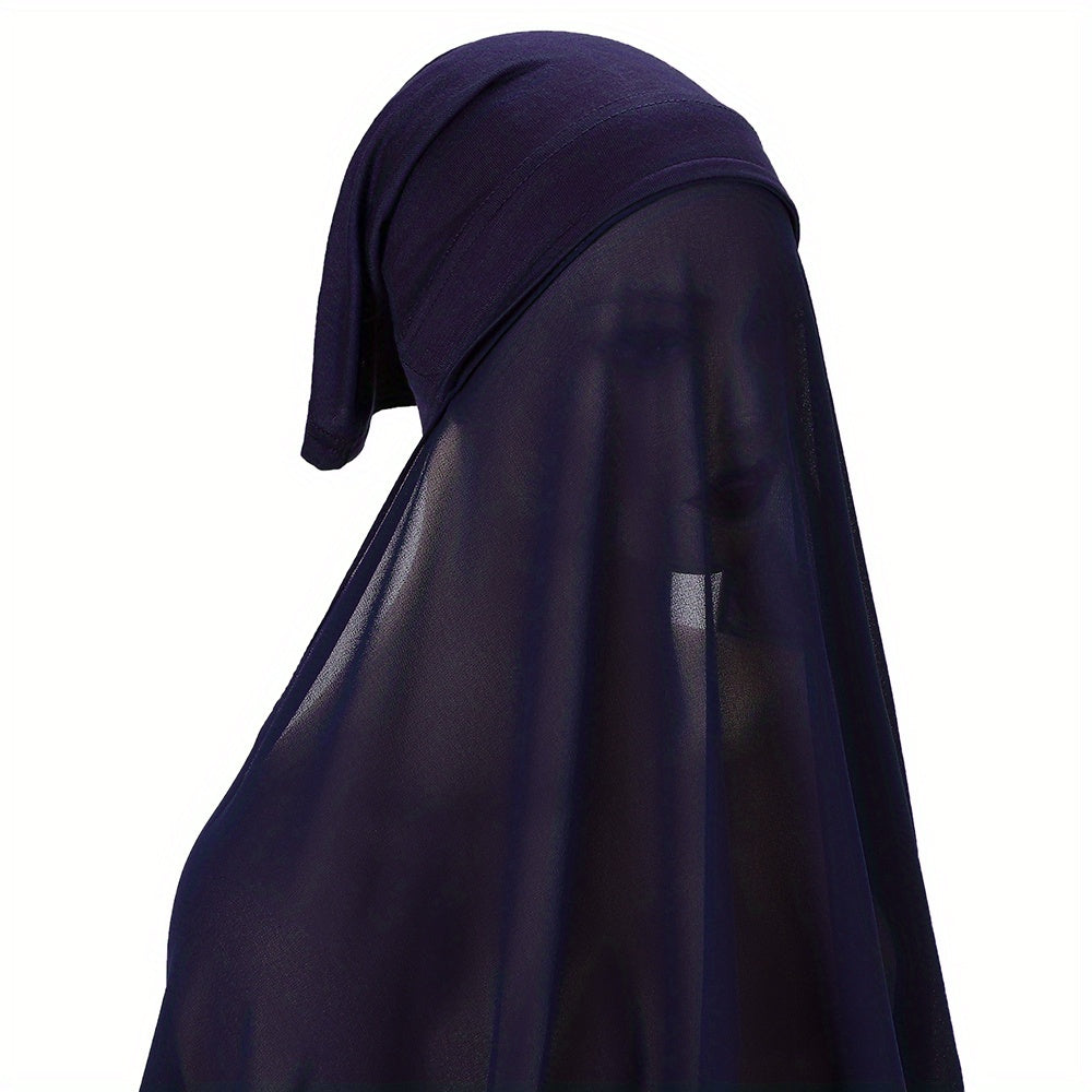 Chiffon Scarf Head Hijab Wrap Solid Shawls For Women