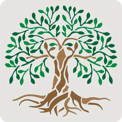 1pc Tree Craft Stickers Plastic Stencils for Scrapbook Painting