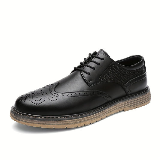 Women's Perforated Brogues Oxfords Lace Up Low Top Shoes