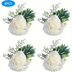Artificial Flower Wrist Corsage Wedding Prom Decoration