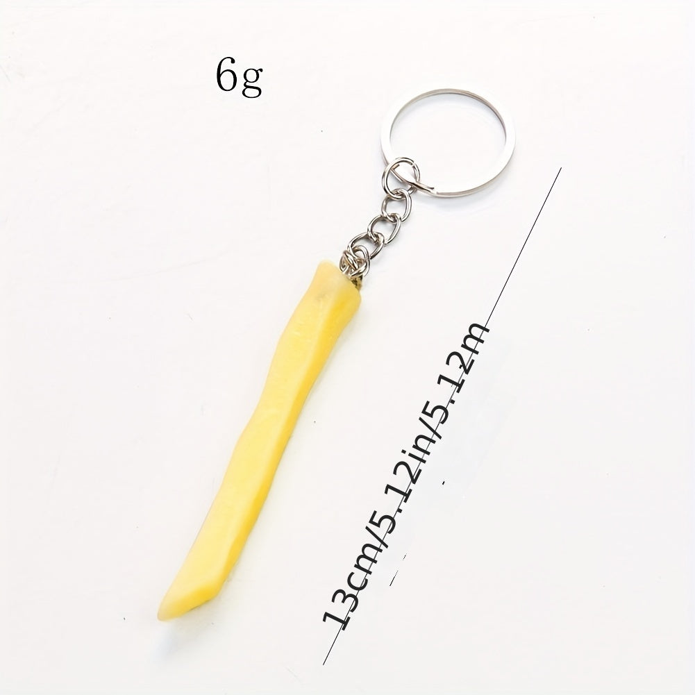 Funny Fried Chicken Keychain Photo Booth Props Key Ring