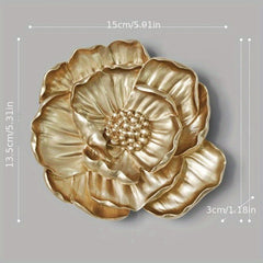 Resin Flower Wall Decorations for TV Background Wall